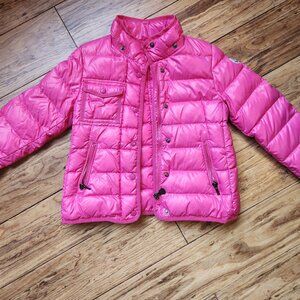 Moncler pink Goose filled Jacket girls, 6T